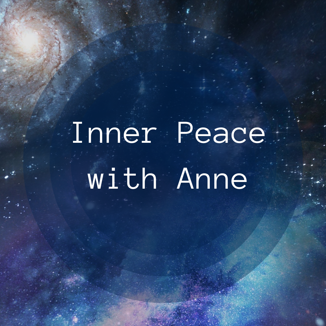 Inner Peace with Anne text on solar space background
